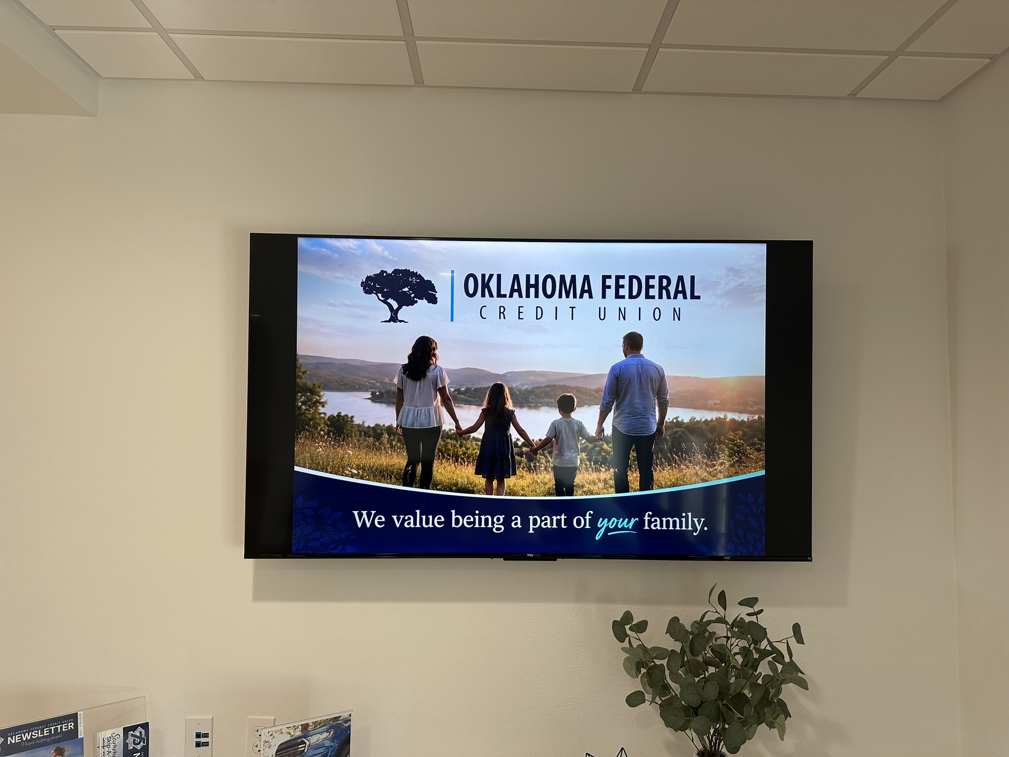 Digital signage installation